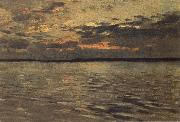 Levitan, Isaak, Lake evening